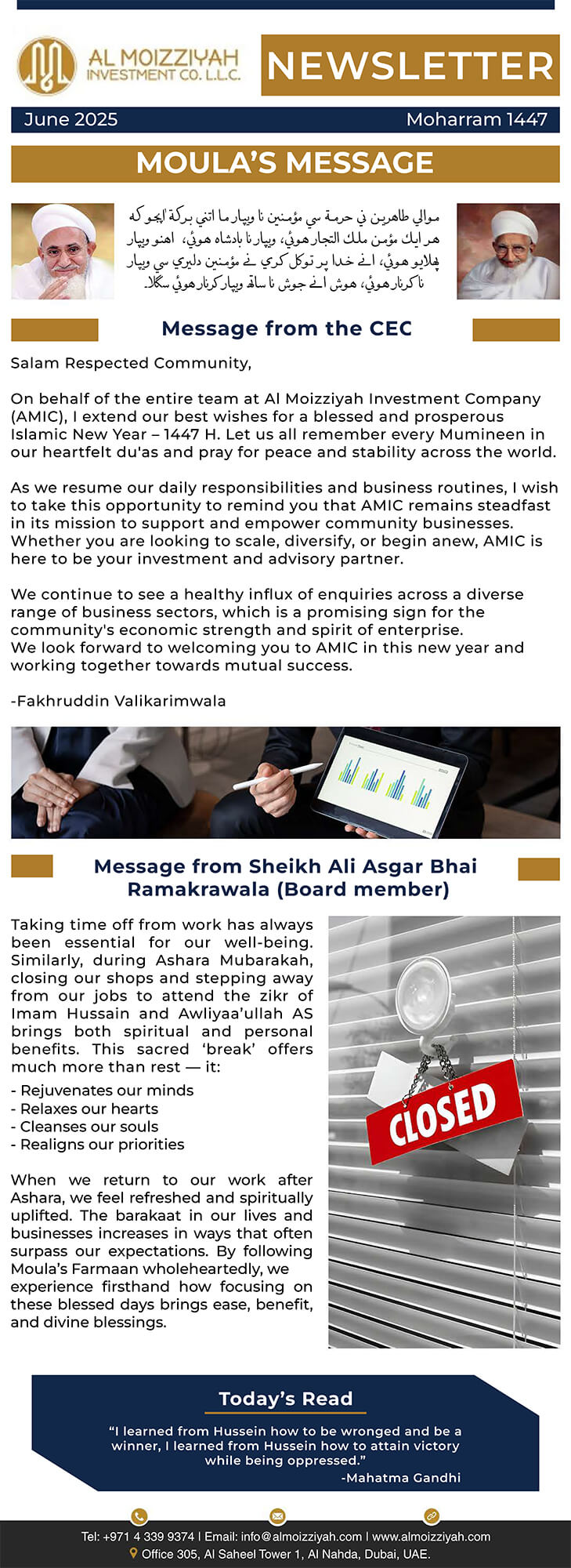 Al Moizziyah June Newsletter 2025